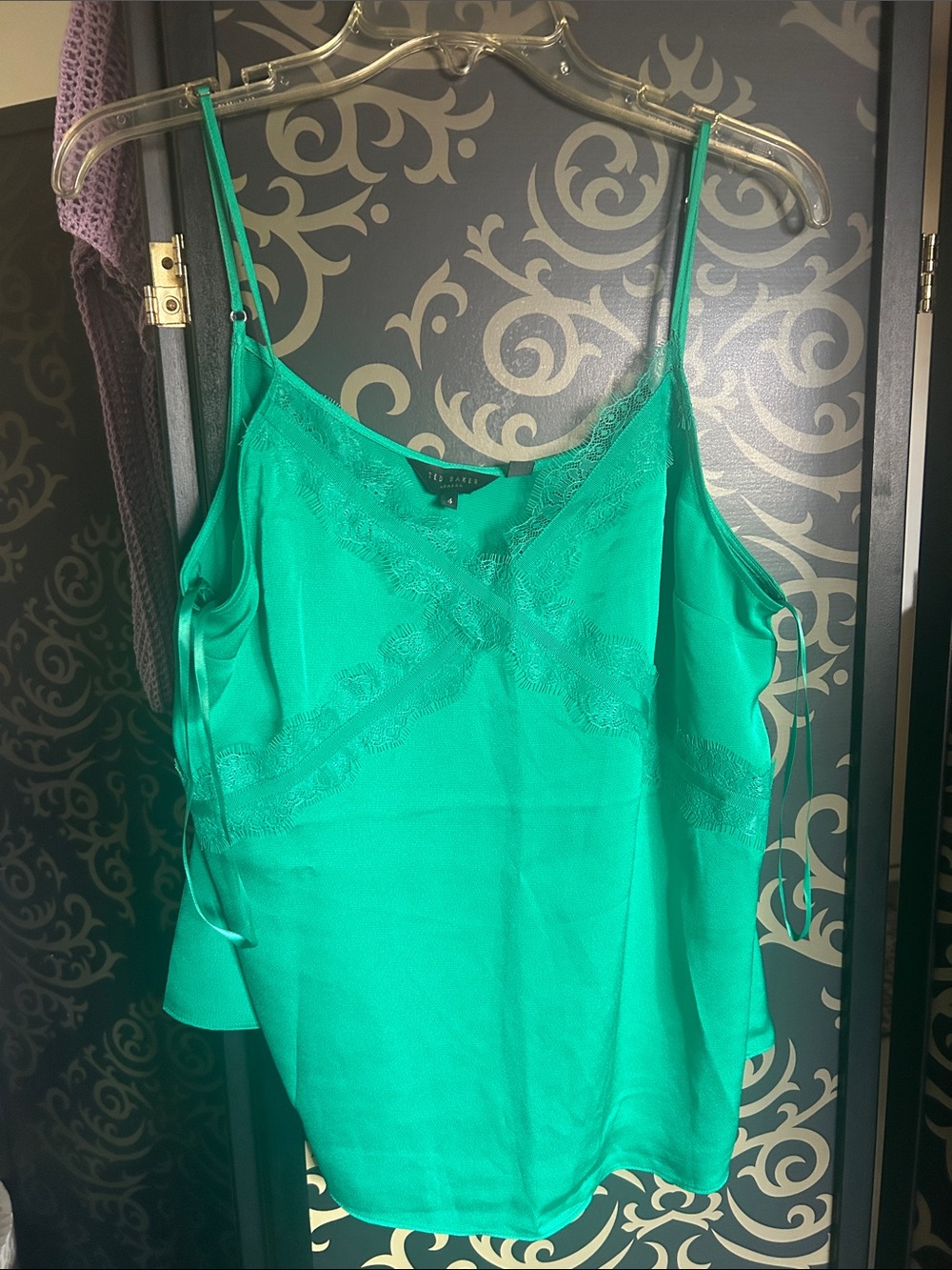 Ted Baker Emerald Lace-Trim Camisole